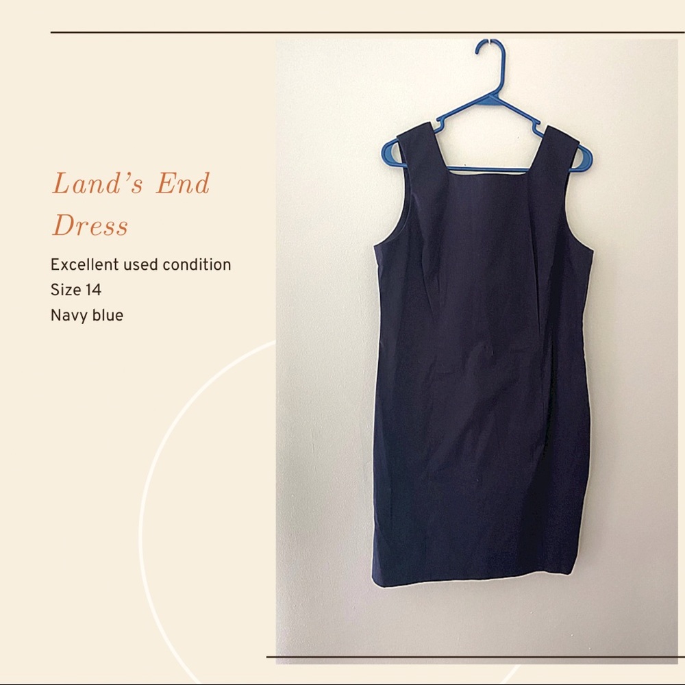 Land’s End Navy Cotton Dress